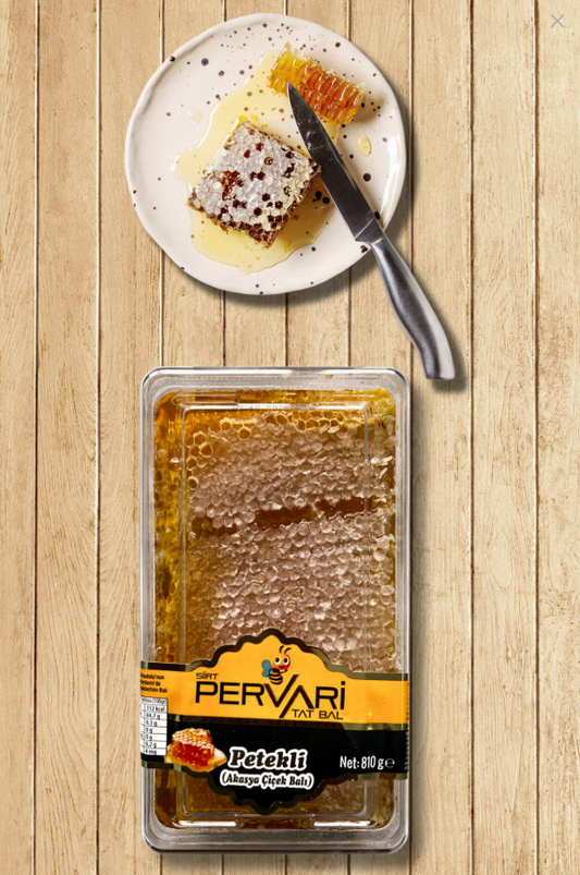 Pervari Siirt Petekli Akasya Çiçek Balı 810 Gr.