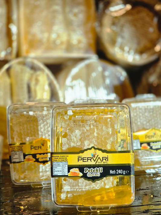 Pervari Siirt Petekli Çiçek Balı 240 gr – Doğal Petek
