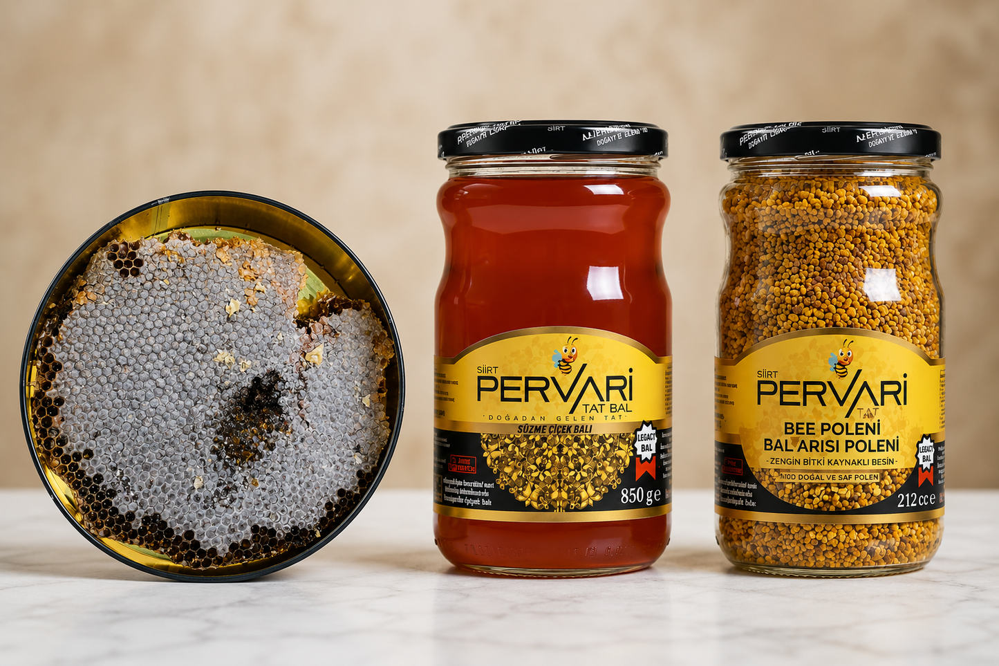 1kg karakovan petek 850gr süzme 100gr polen